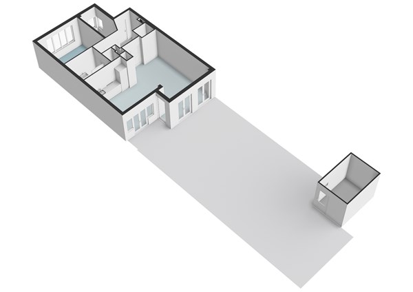 Floorplan - Paramariboplein 39H, 1058 AP Amsterdam